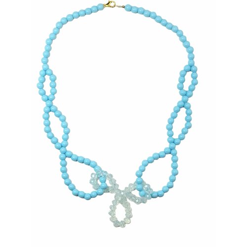 Колье Piperita, длина 61 см, голубой, бирюзовый
