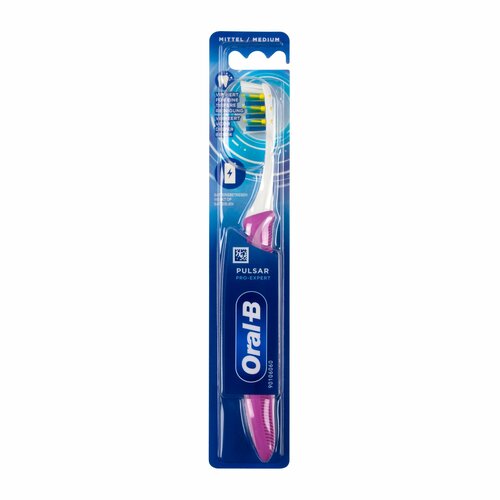 Зубная щетка с батарейным питанием Oral-b Pulsar 3D White Soft белый 1шт 1488₽