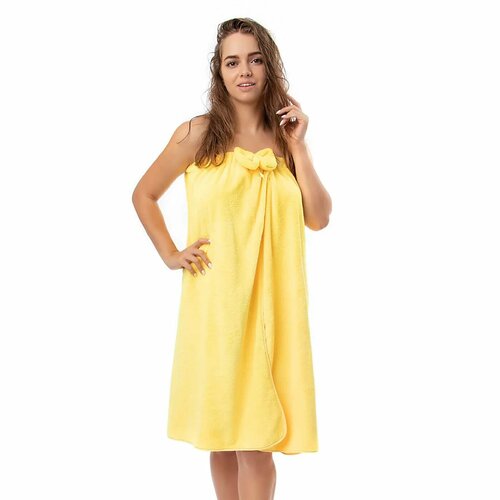 Юбка для сауны DeNASTIA микрофибра 80x145 см желтый Q000001 3147₽