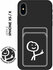 Силиконовый чехол на Apple iPhone Xs / X с принтом "Fck" матовый ...
