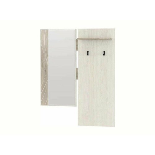 2-3823 Вешалка с зеркалом Луи дуб крафт серыйбелое дерево 5775₽