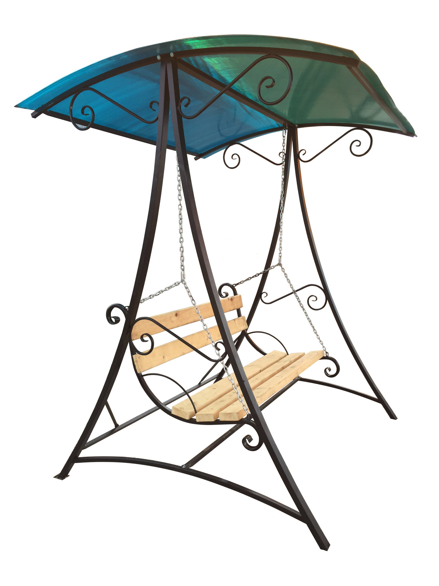 фото Качели садовые M-group Дуэт без ПК черный