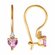 Серьги Diamant, красное золото, 585 проба, фианит