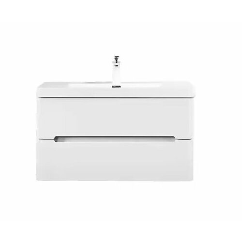 Тумба с раковиной PARLY Spa River 70 подвесная, белый глянцевый