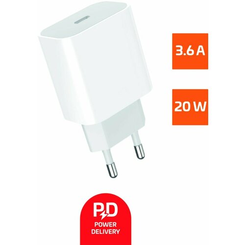 Сетевое ЗУ GoPower GPPD06 Type-C 20W PD30 белый 470₽
