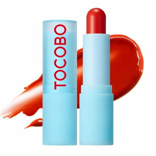 Tocobo Увлажняющий оттеночный бальзам для губ в красном оттенке Glass Tinted Lip Balm 013 Tangerine Red 35 гр 1215₽