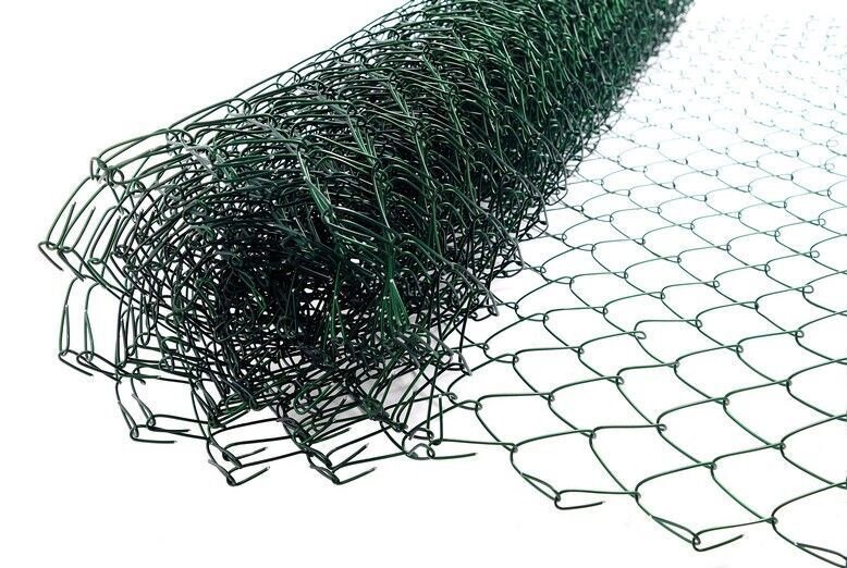 фото Сетка рабица в ПВХ 1,2х10м ячейка 55х55х2,5мм