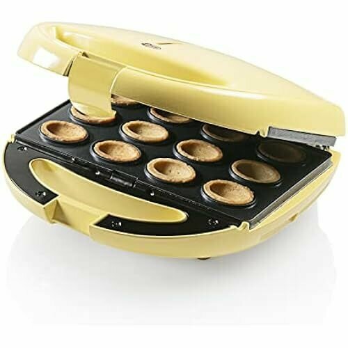 Вафельница Bestron для гамамелиса Oreschki Maker в ретро-дизайне с автоматическим контролем температуры подсветкой и антипригарным покрытием 850 Вт цвет желтый 1320900₽