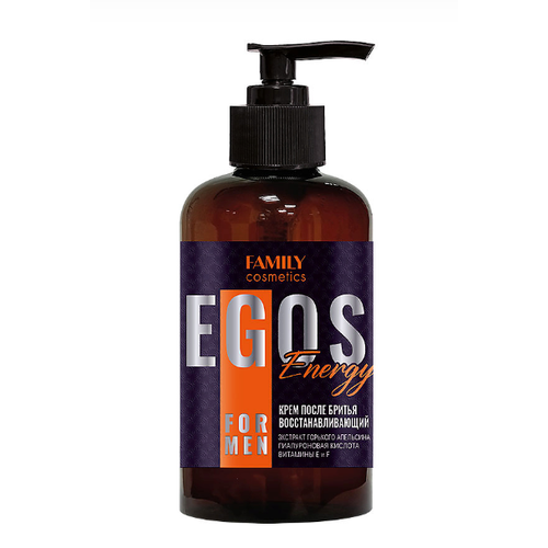 Крем после бритья Family Cosmetics Egos For Men Восстанавливающий, Energy, 285 мл