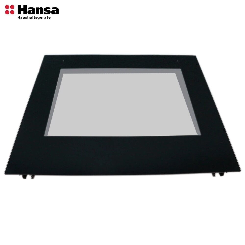 фото Внешнее стекло духовки плиты Hansa, 9088457 595*462(430) мм, черное FCCW64009 FCEW682109 FCMW681009 FCCI69228 FCGX621009