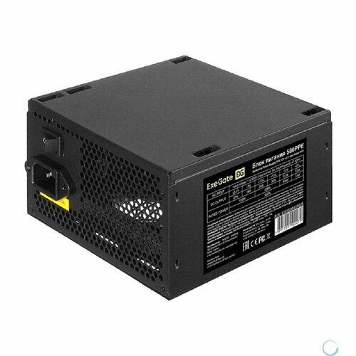 Блок питания 500W ExeGate 500PPE ATX APFC PC КПД 80 80 PLUS 12cm fan 24pin 2x44pin 2xPCI-E 5xSATA 3xIDE 2950₽