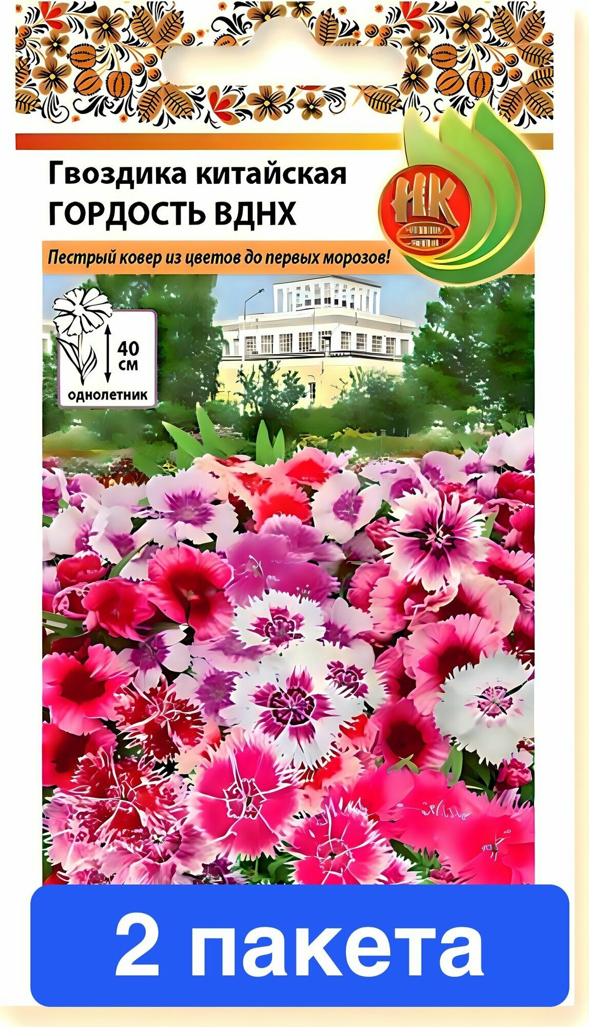 Цветы Гвоздика китайская Гордость ВДНХ 2 пакета