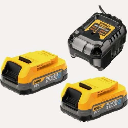 Изображение товара Набор Dewalt DCB1102E2: ЗУ DCB1102 + 2 АКБ DCBP034 (18 В, 1.7 Ач)