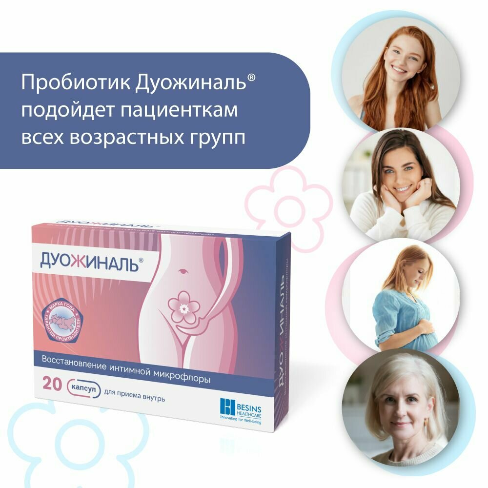 Контрацептивы Для Вагинального Применения Дуожиналь капс. №20