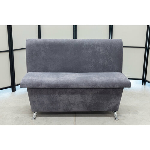 Кухонный диван Граф с ящиком, 120х56 см, обивка моющаяся, антивандальная, антикоготь, цвет - графит