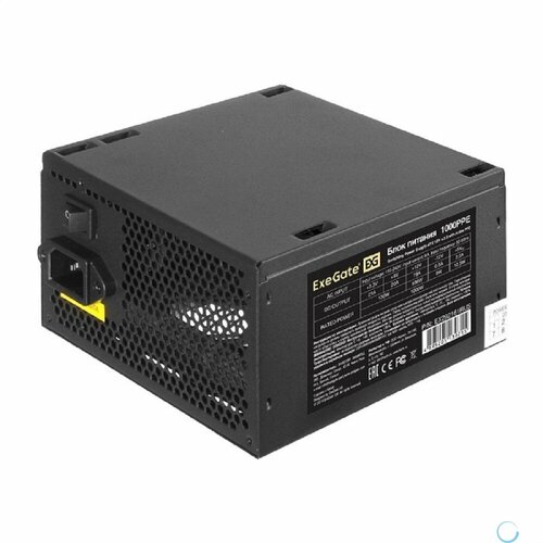 Exegate EX292161RUS Блок питания 1000W ExeGate 1000PPE (ATX, APFC, КПД 80% (80 PLUS), 12cm fan, 20+4pin, 2x2x(4+4)pin