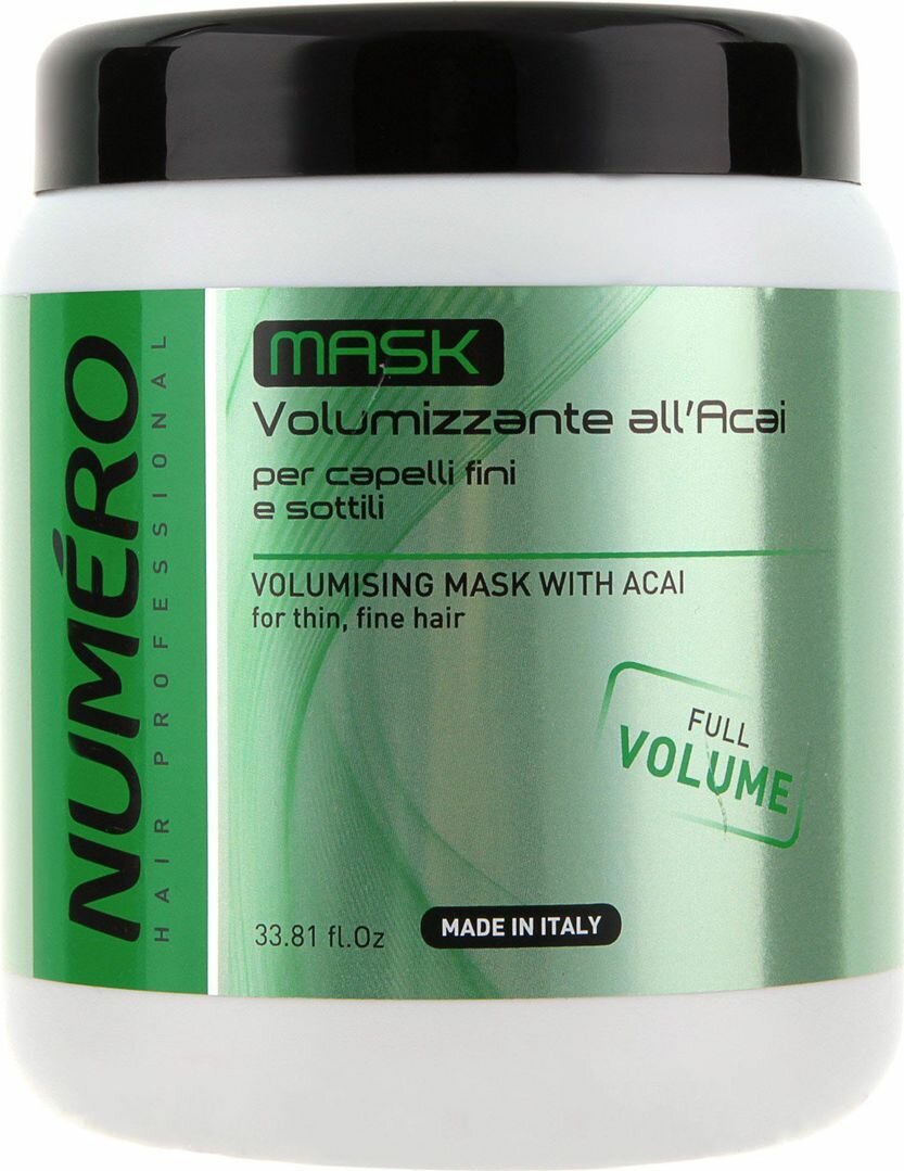 Brelil Numero Volume Маска для придания объема с экстрактом ягод асаи 1000 мл