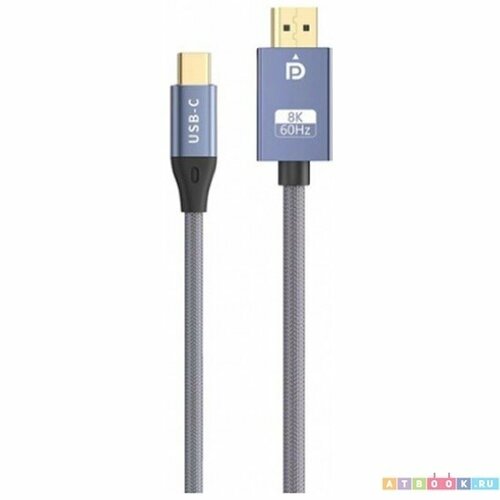 Кабель двунаправленный USB-C -> DisplayPort 1.4 (M) 1.8м KS-IS