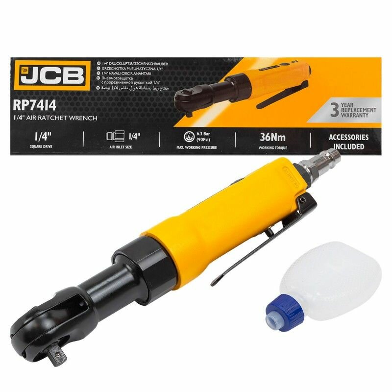 JCB с прорезиненной рукояткой 1/4" 36 Нм JCB-RP7414