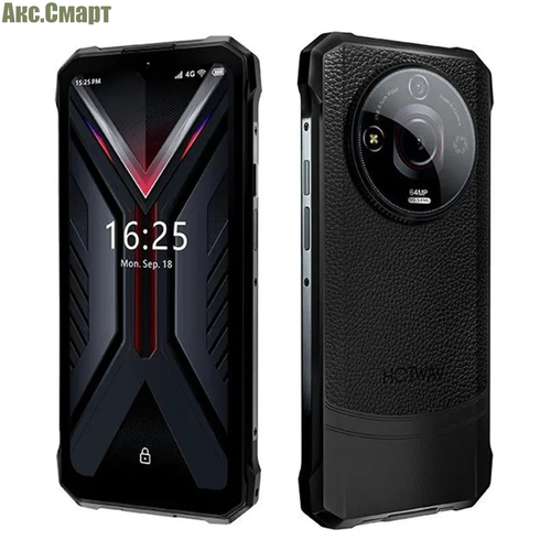Игровой смартфон HOTWAV T7 PRO 6256 ГБ ударопрочный и водонепроницаемый черный 15417₽