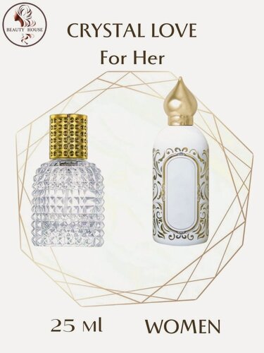 Изображение товара Духи парфюм Attar CRYSTAL LOVE For Her спрей 25 мл женские, восточные, гурманские