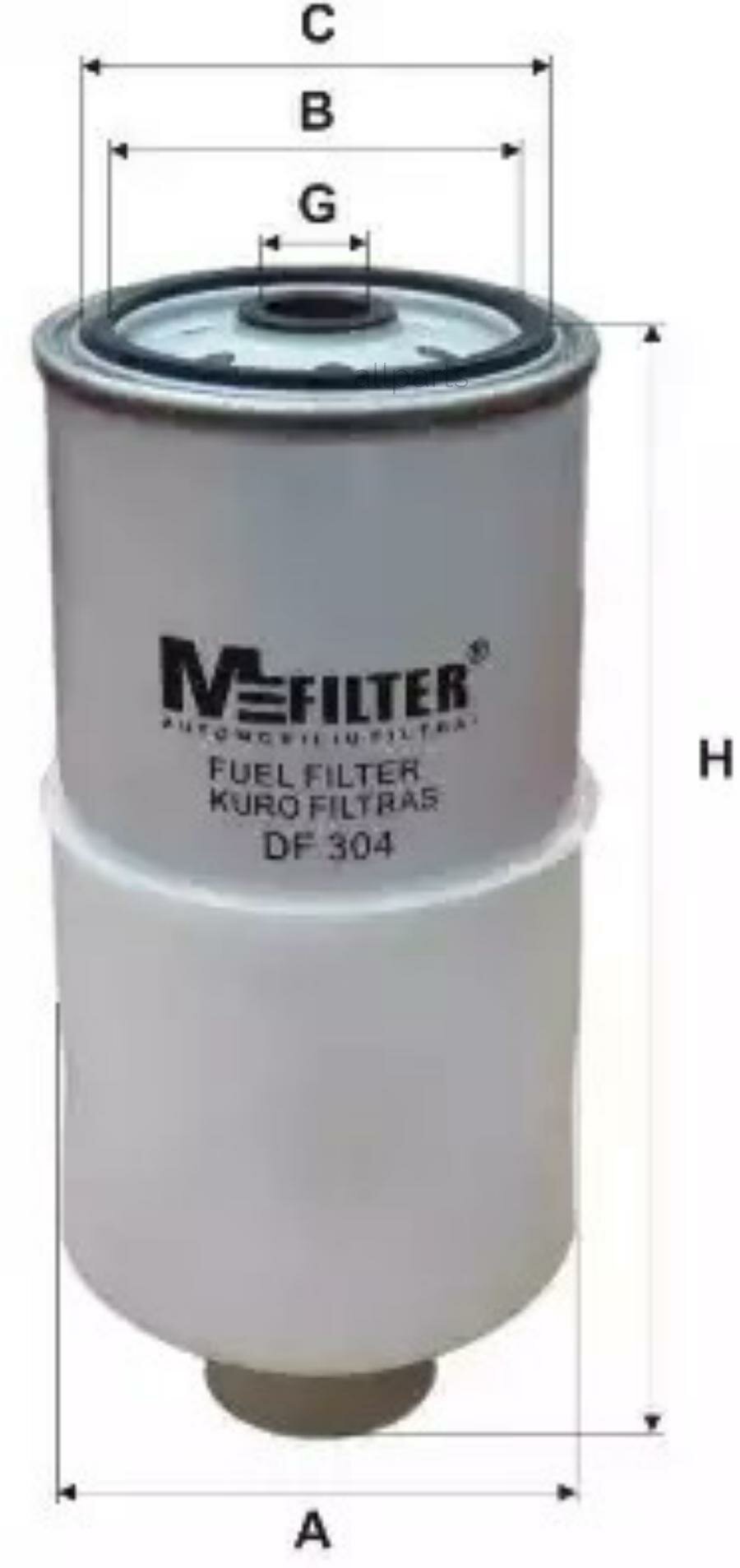 M-FILTER DF304 фильтр топливный!\ BMW E36/E34 2.5TD/TDS 91-99
