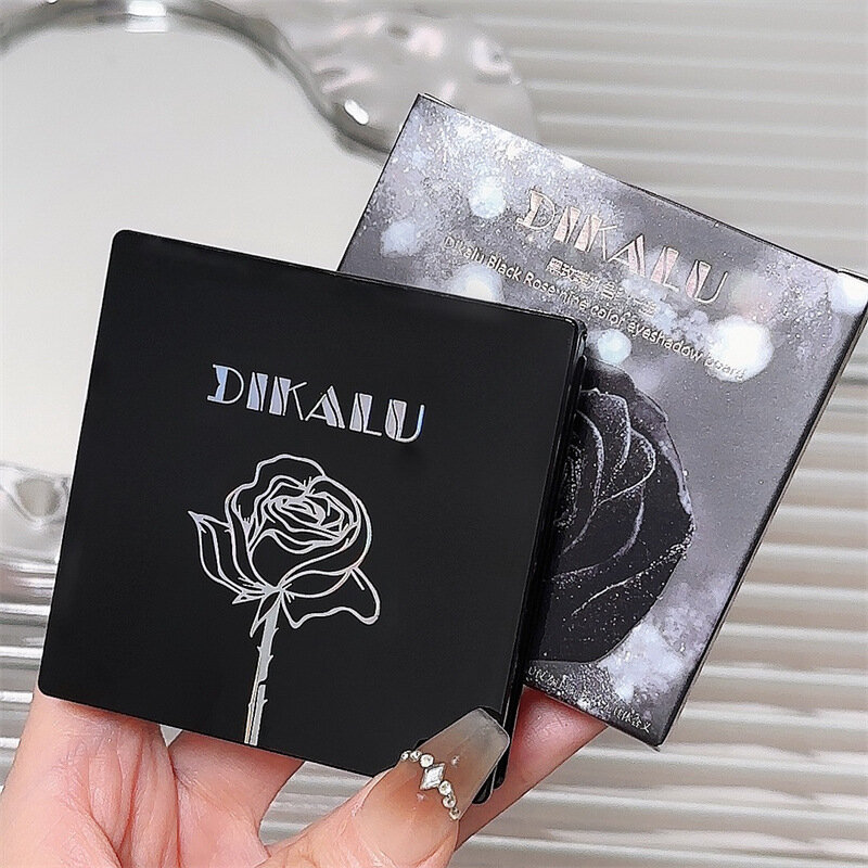 Блестящая палетка теней для век DIKALU, smoky eyes, 9 цветов. — фото 1