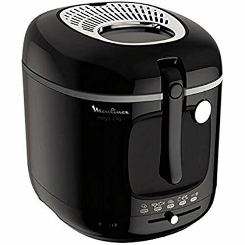 Moulinex AM480870 Фритюрница Fry Mega, пластик, черный/серебристый