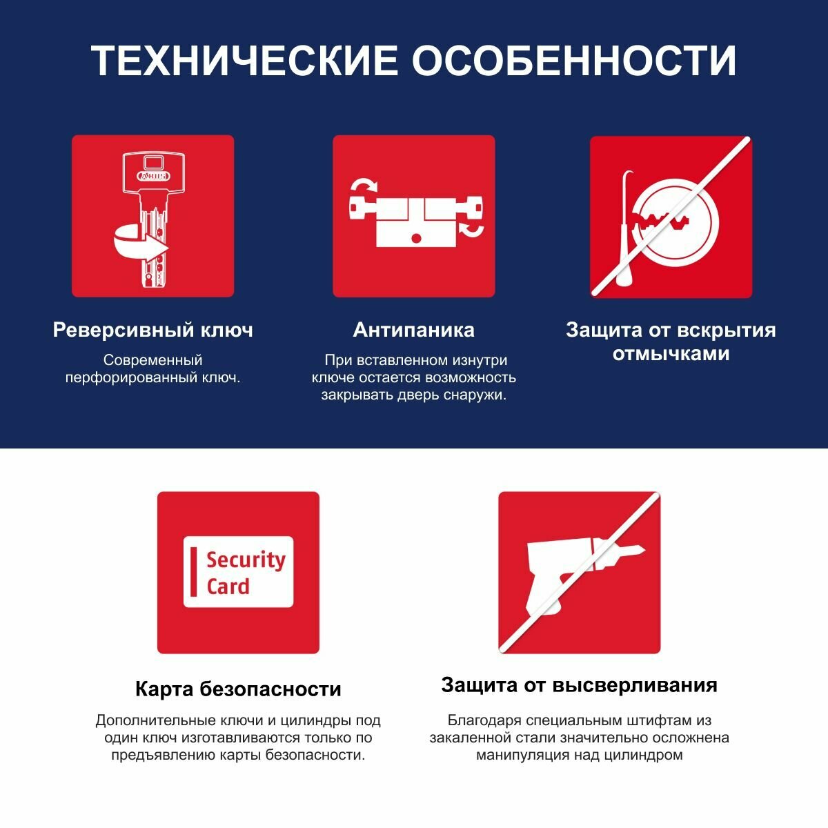 Личинка для замка Механизм цилиндровый ABUS X6430 ключ/вертушка 45-35 (80 мм) NI (5 key) Цвет: никель Locksburg — фото 1