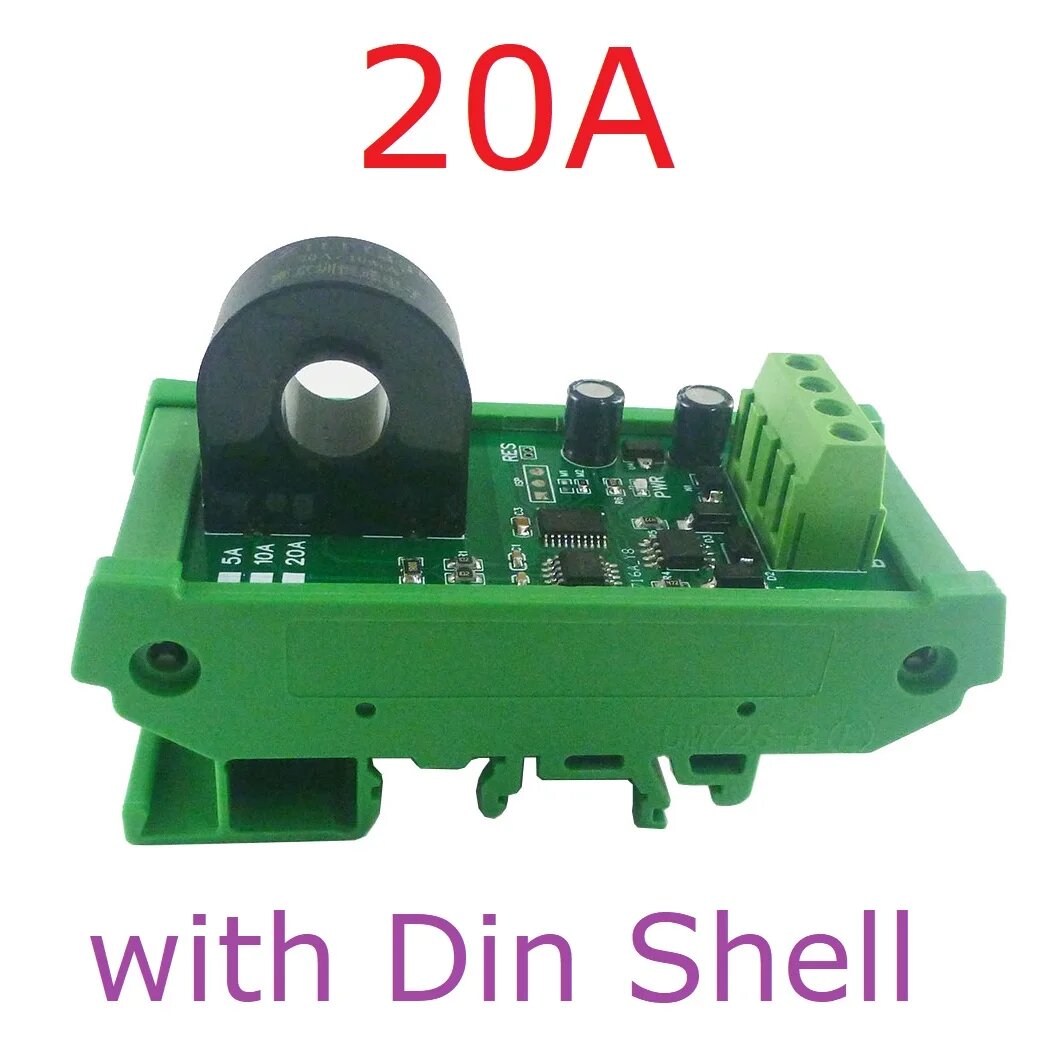 Аналоговый трансформатор тока CTR4A01 5A/10A/20A MODBUS eletechsup, 20A with Din Box