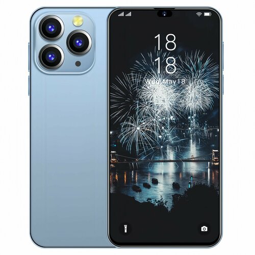 Смартфон i16голубой 6128 ГБ Русская версия 7500₽