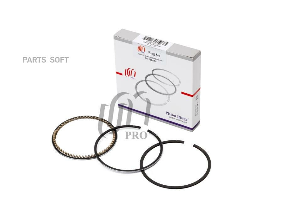 PR1562100 UMPRO Кольца поршневые 1.00 Daewoo NEXIA/LANOS/ESPERO 1.5L d76.5+1.00 1.5-1.5-3.0 на 1 цил. UM