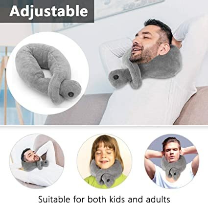 Кислородные Подушки 2 в 1 Подушка для шеи и вибрирующая массажная подушка gg MassageR, регулируемая беспроводная электрическая массажная подушка, расслабляющая мышцы, снимающая боль, U-образная поддержка головы для офиса, дома, путешествий