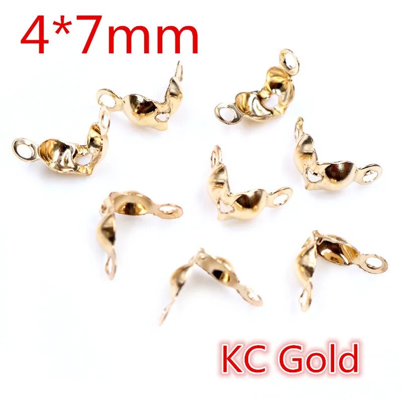 Соединительная фурнитура для бижутерии, 4x7mm KC Gold