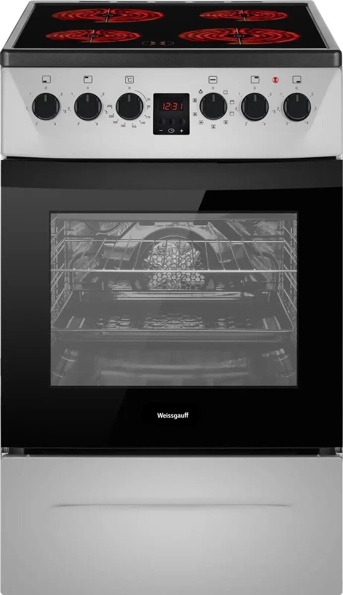 WES 2V16 SE Premium Line / Электрическая плита WEISSGAUFF WES 2V16 SE Premium Line, стеклокерамика,