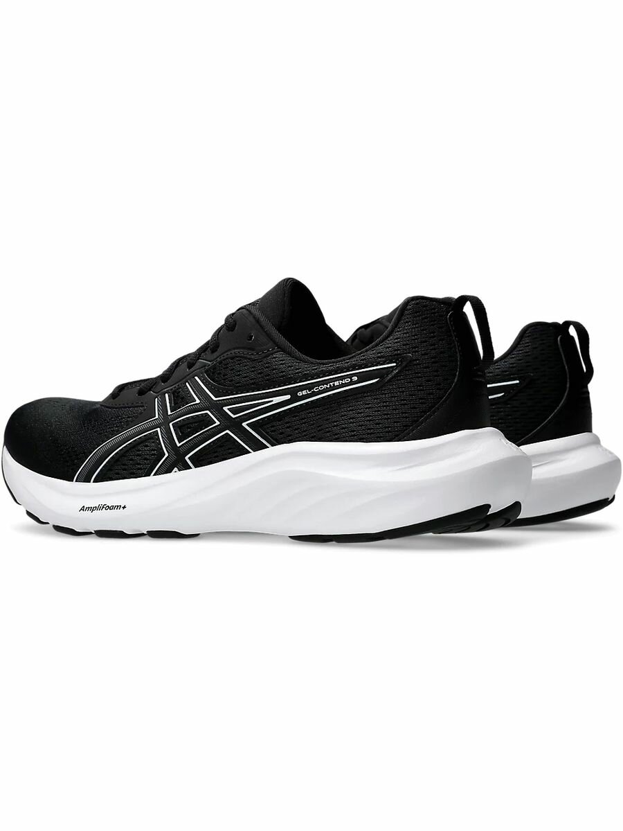 Кроссовки ASICS GEL-CONTEND 9, полнота F, размер 7,5 US, белый, черный — фото 1
