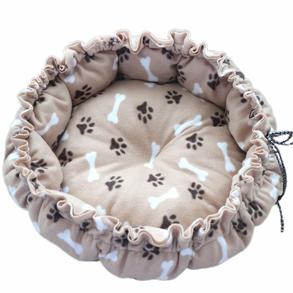 Круглая кошачья кроватка для сна сdrawstring