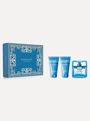 Изображение товара Versace Man Eau Fraiche, 3 по 50мл, Набор для мужчин Versace Man Eau Fraiche — стильный мужской аромат