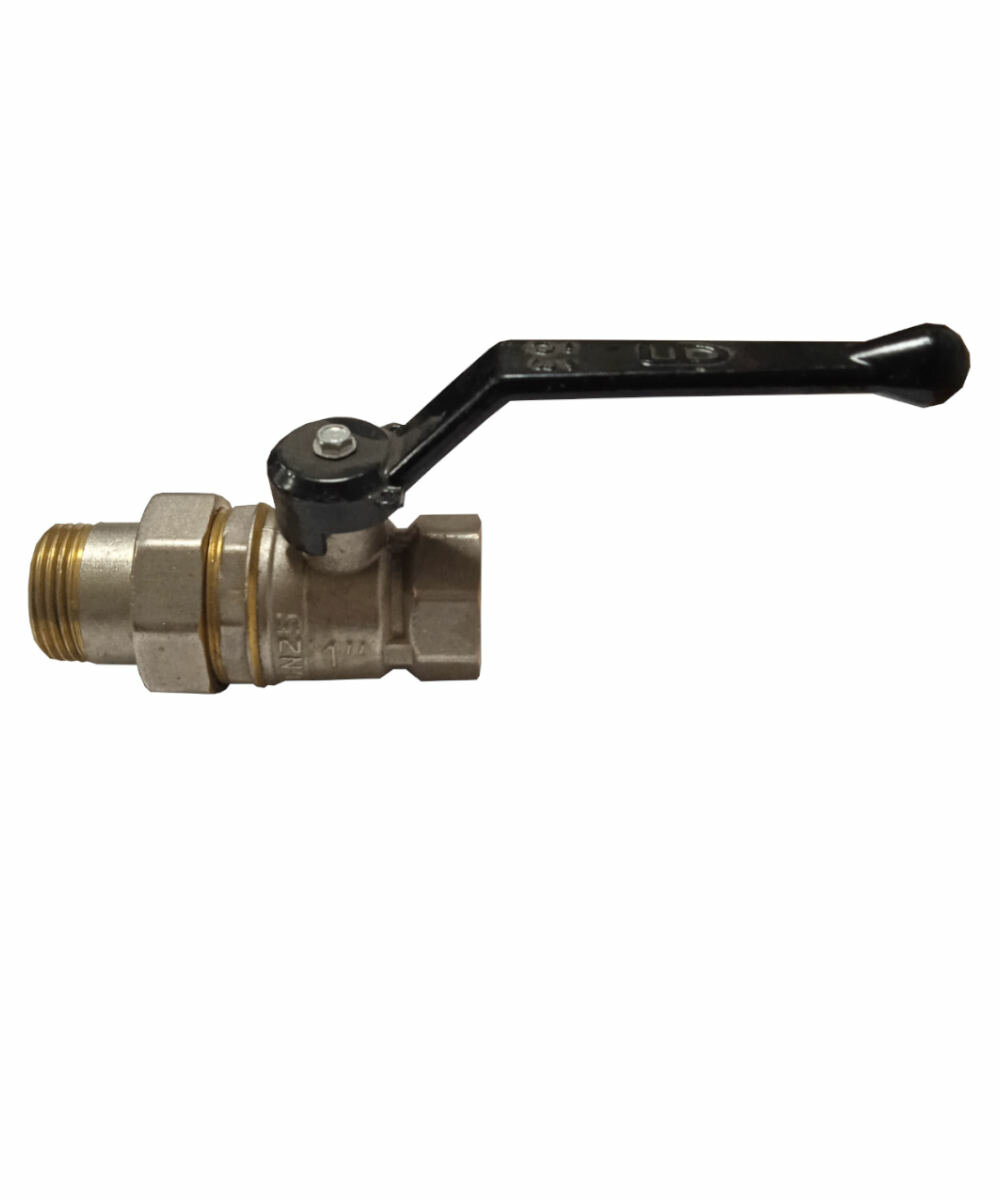 Кран шаровой латунный с американкой 1" LD Pride 47.25. В-ГШ. Р Ду 25 Ру 40 рычаг (4МПа, Т150, L101) — фото 1