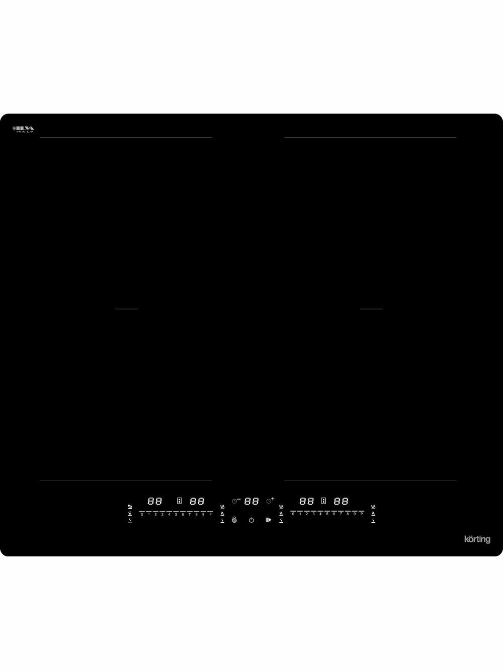 Встраиваемая индукционная панель KORTING HIB 65900 HID, официальная гарантия — фото 1