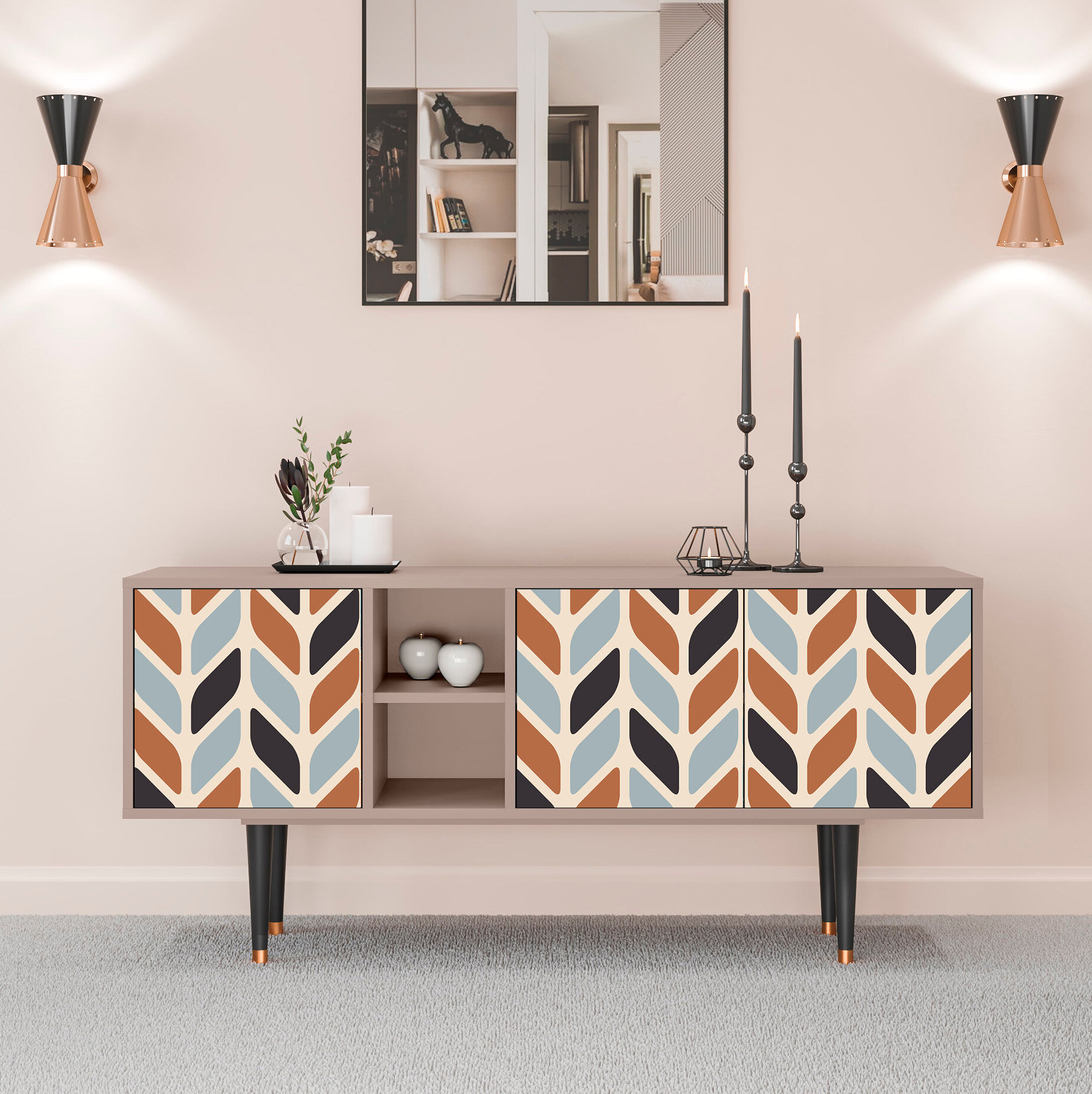 ТВ-Тумба - STORYZ - T5 Beige Laure, Размер - 150 x 69 x 41 см, Цвет корпуса - , Бежевый