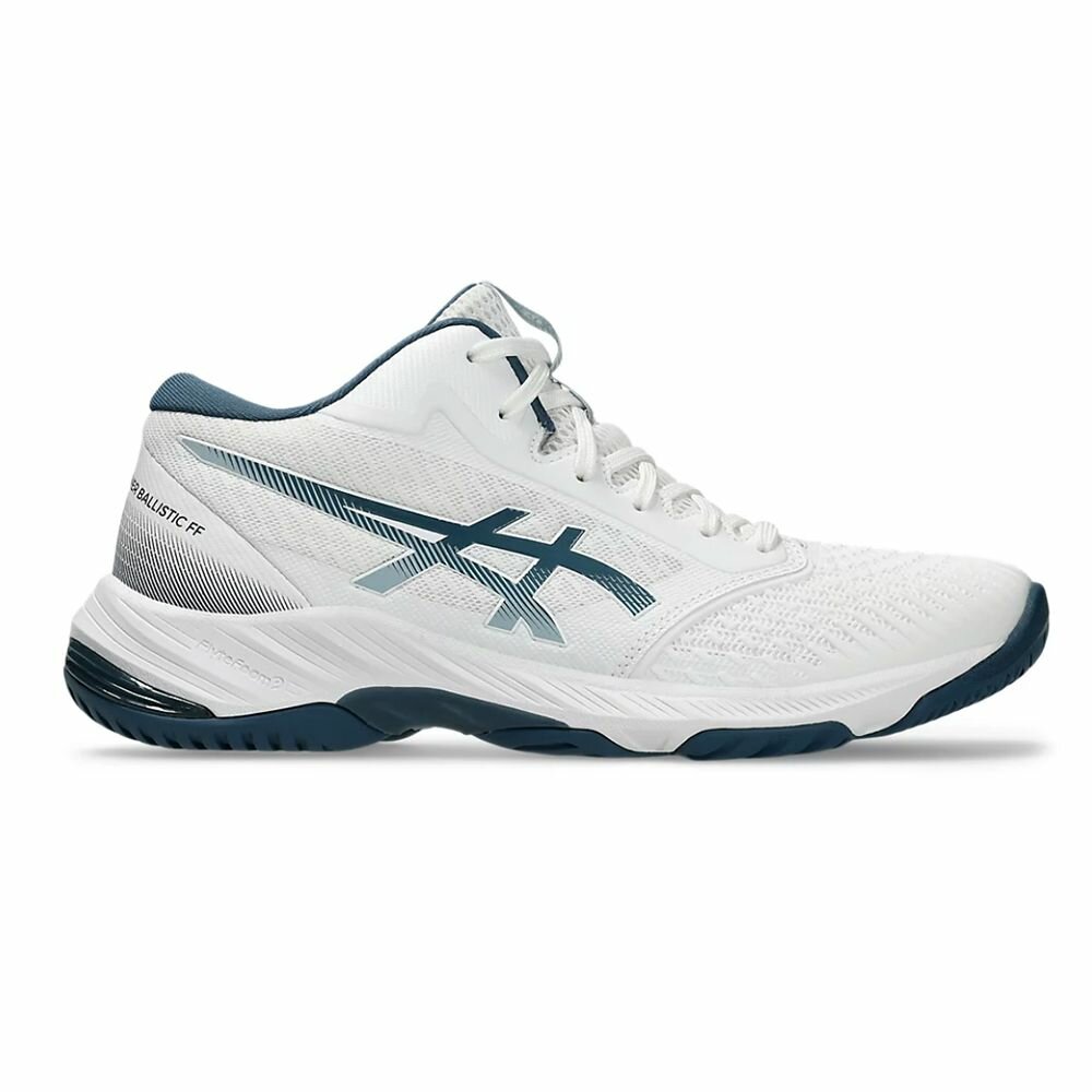 Кроссовки ASICS NETBURNER BALLISTIC FF 3 MT, размер 12,5, White/Vintage Indigo