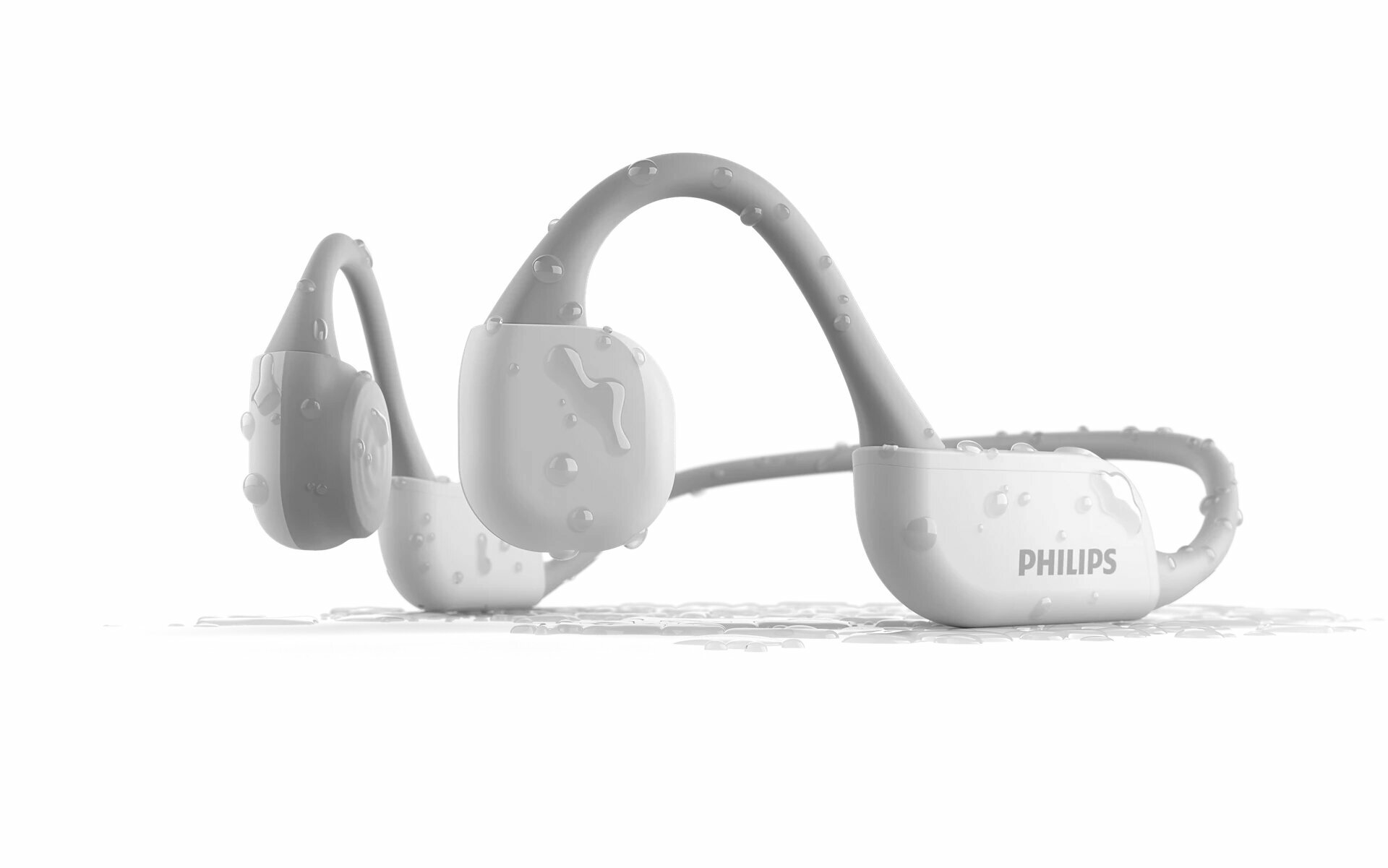 PHILIPS Гарнитура Philips для костной проводимости беспроводная Bluetooth-гарнитура новая спортивная водонепроницаемая гарнитура для бега, предназначенная для установки на ухо TAA6606WT