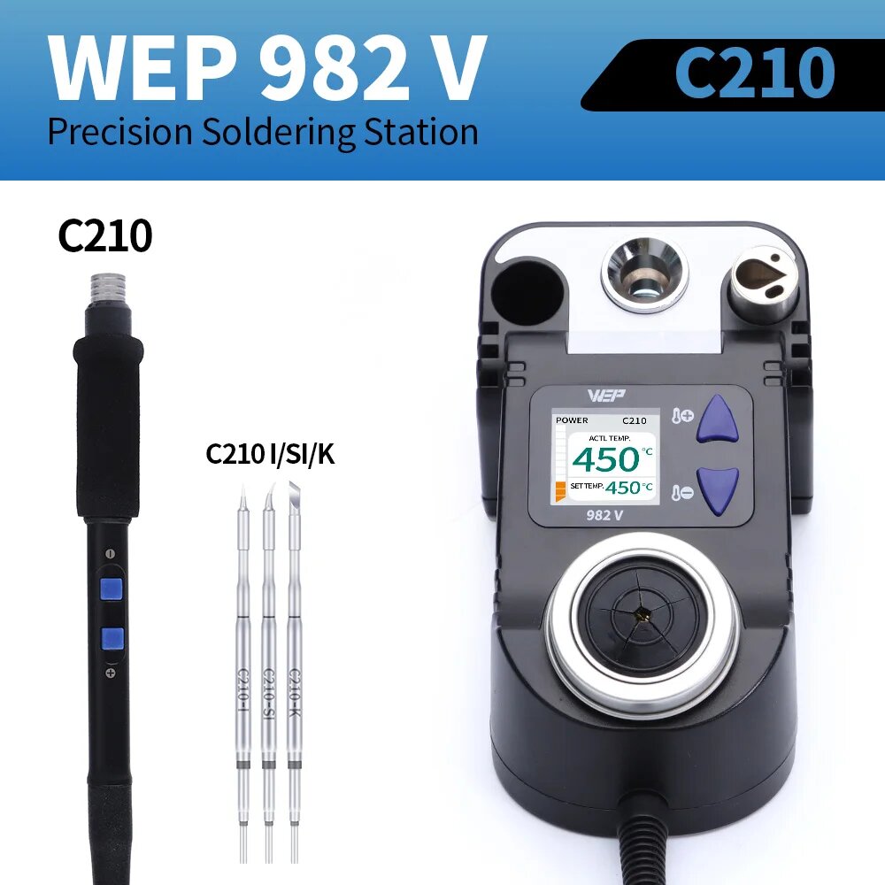 Паяльная станция WEP 982V  C210-SET2  220V EU