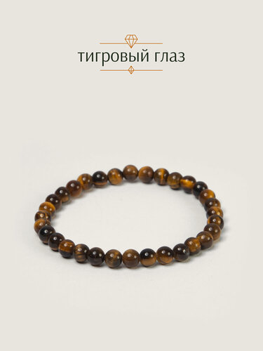 Изображение товара Эластичный браслет, тигровый глаз