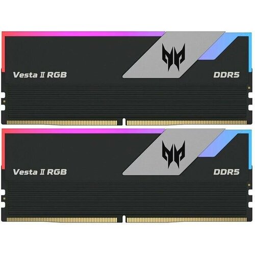 Оперативная память 32Gb DDR5 6400MHz Acer Predator Vesta II RGB Black 2x16Gb KIT BL9BWWR380 18870₽