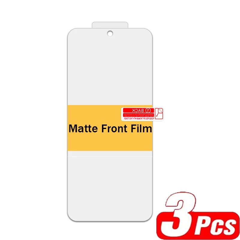 3 шт. матовая гидрогелевая пленка для Realme GT 6 7 GT6 China Verison Защитная пленка для экрана Realme GT 7 Pro Racing Мягкая защитная пленка, Realme GT6 (Китай), 3PCS Matte Front