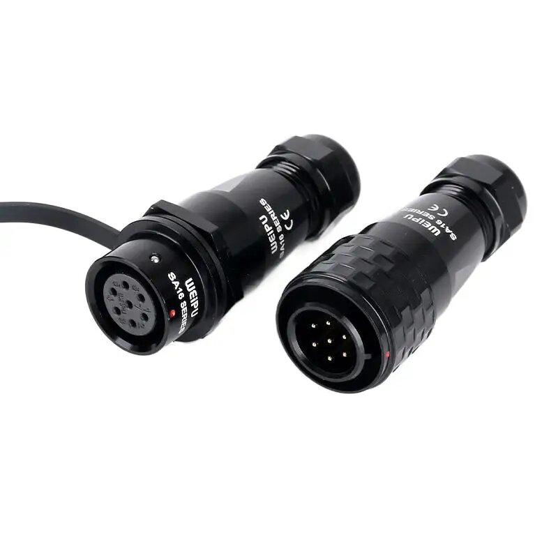 WEIPU Водонепроницаемые авиационные разъемы SA16 2pin, Big Tail II 8-12mm, SA1610P SA1611S(Set)