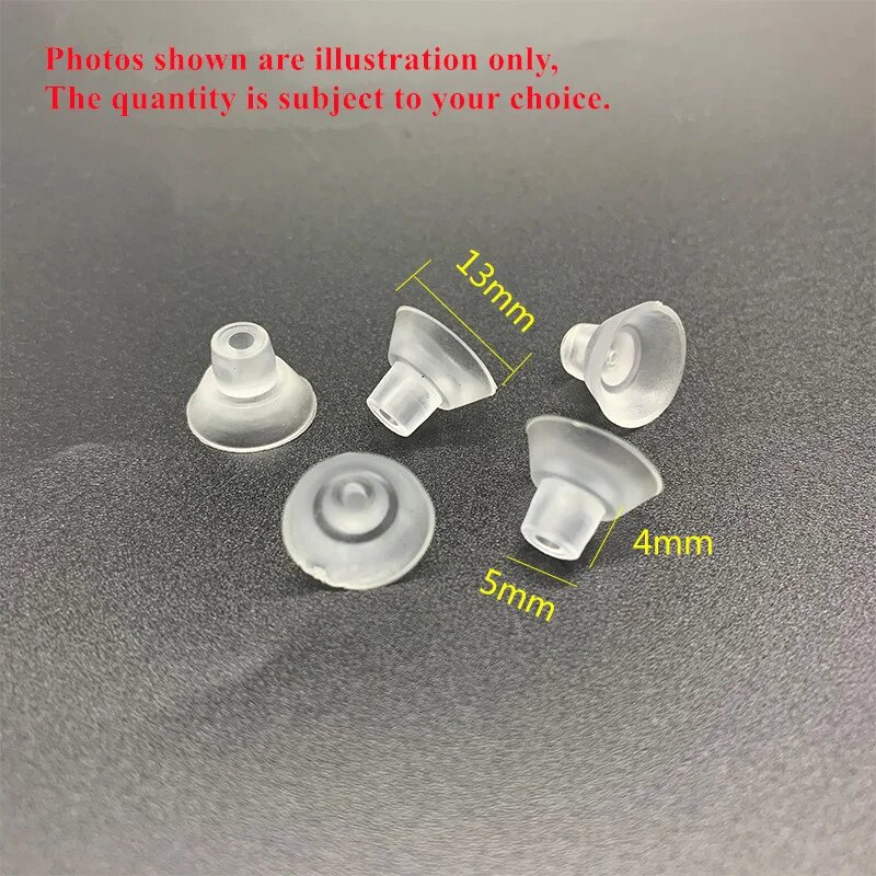 Прозрачные грибные присоски 13mm