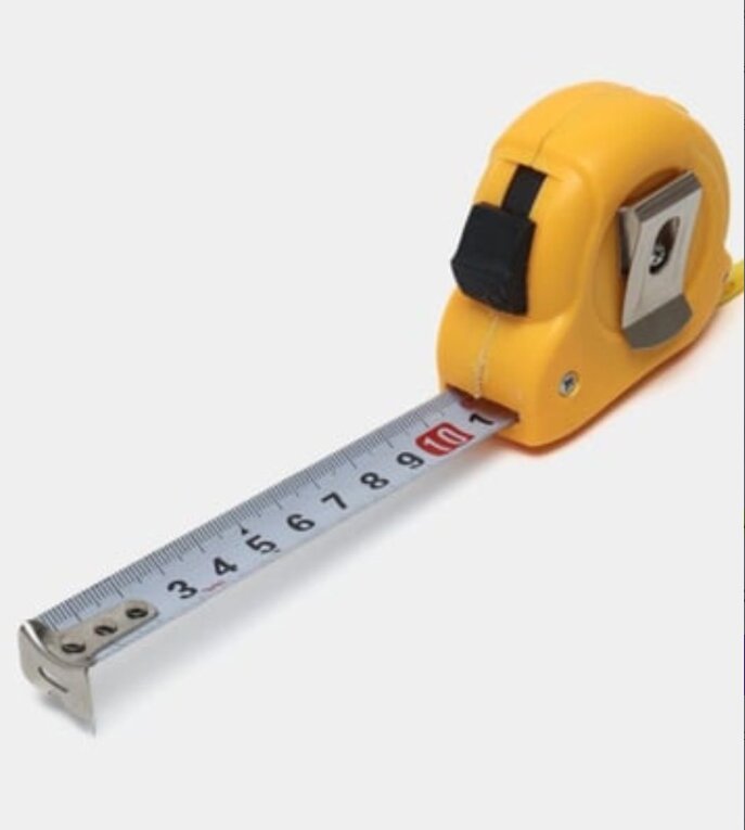 Рулетка метр металлическая 5м с фиксатором — фото 1